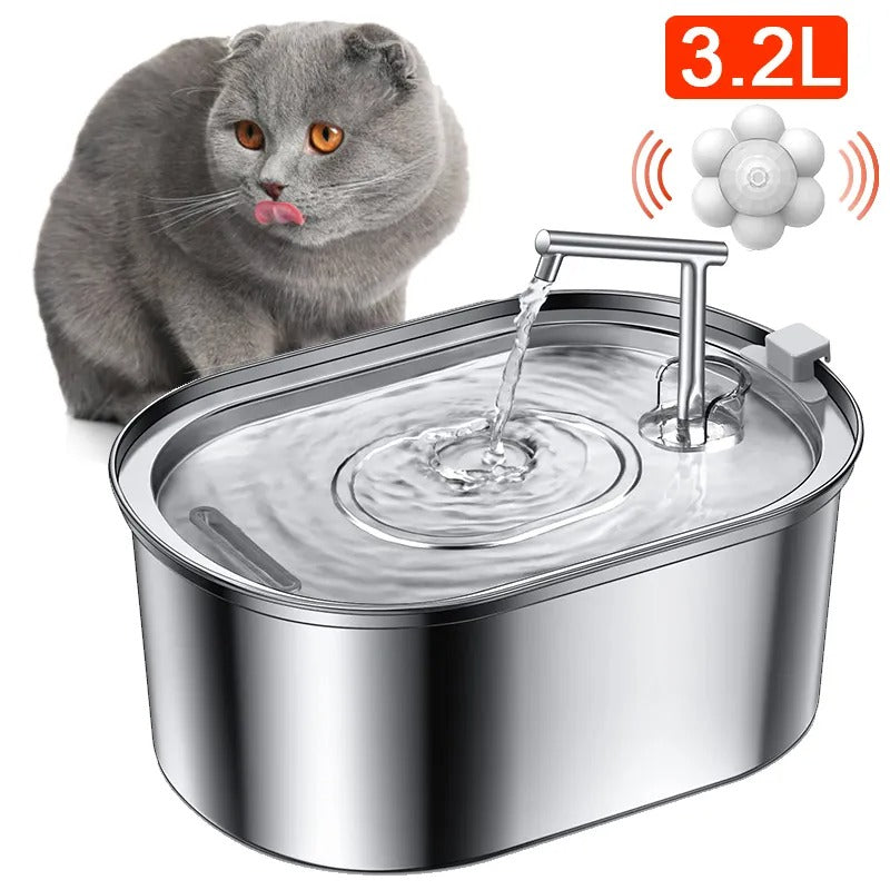 3.2L Stainless Steel Cat Water Fountain